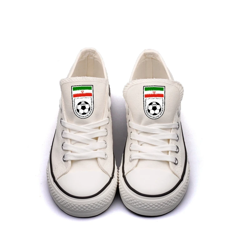 Custom Design Iranian Adult Casual Flat Canvas Shoes Iran Flag Printing Low Top White Walking Tenis Espadrilles Zapatos | Обувь