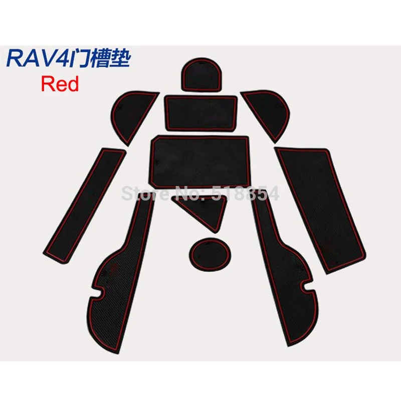 Нескользящие Коврики для дверей коврики Toyota RAV4 RAV 4 2013 2014 2015|pad cup|pad padpad for cup |