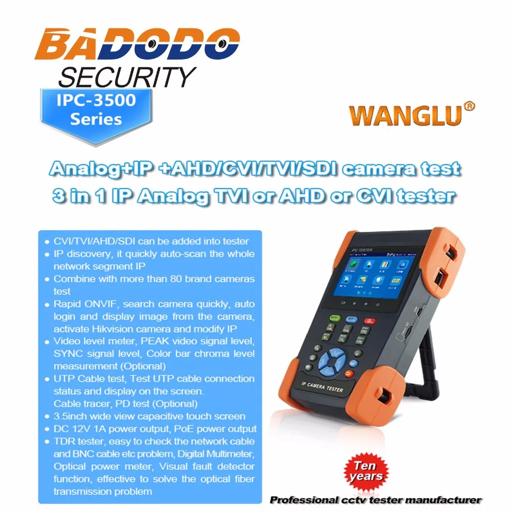 3 5 дюймовый сенсорный экран CCTV IP камера тестер 1080P тест встроенный WIFI IPC3500 PLUS (HDCVI TVI