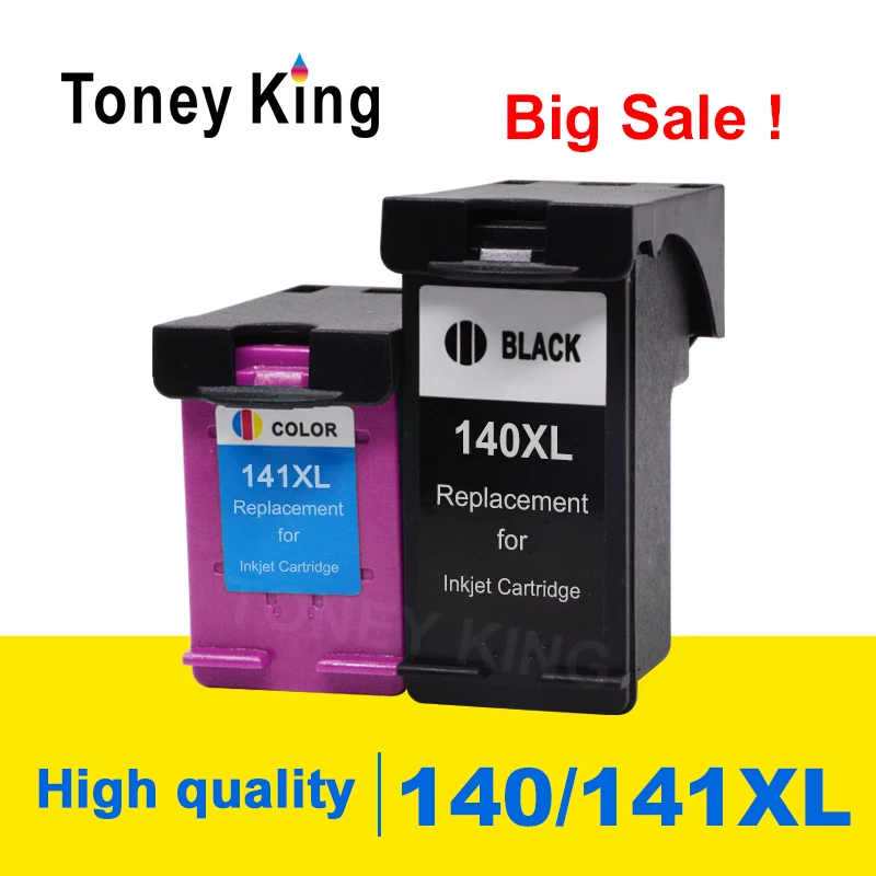 Чернильный картридж Toney King совместимый с HP 140 141 XL для принтера C4583 C4283 C4483 C5283 D5363