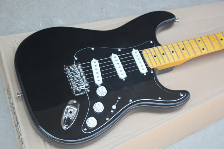 only guitar Лидер продаж фабрики Firehawk заказ черный Давид Винтаж клен гриф корпус из липы электрогитары звукосниматели SSS - Цвет: only guitar