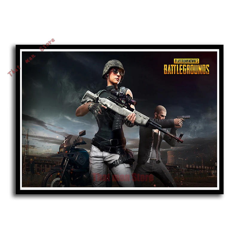 Горячие игры PLAYERUNKNOWNS BATTLEGROUNDS печать высокой четкости белый картон плакат