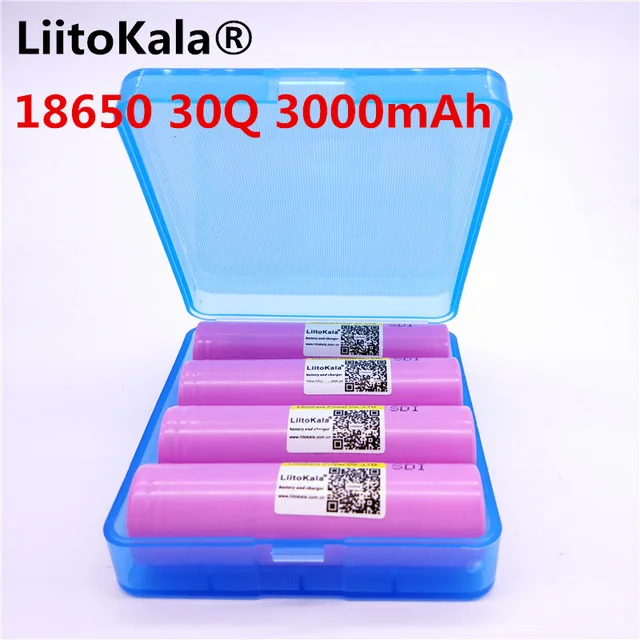 4 liitokala 100% оригинальный INR 18650 30Q INR18650 батареи 3 7 в 3000 мАч литий ионная