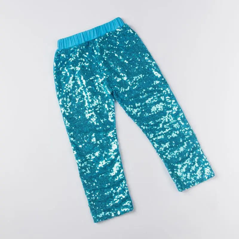Синие брюки для девочек со стразами бирюзовые леггинсы снова в школу юбки