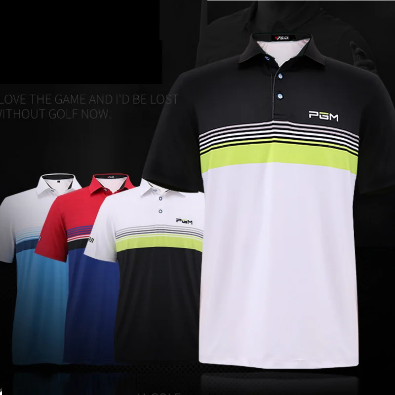 Pgm Golf Мужская спортивная одежда быстросохнущая футболка с короткими рукавами s