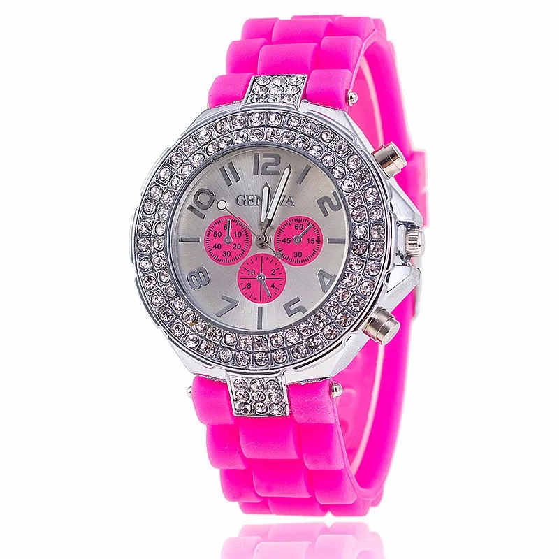 Reloj mujer, Платиновое серебро, кристалл, ЖЕНСКИЕ НАРЯДНЫЕ часы, силиконовые наручные часы, стразы, женские часы, повседневные, montre hours orologi