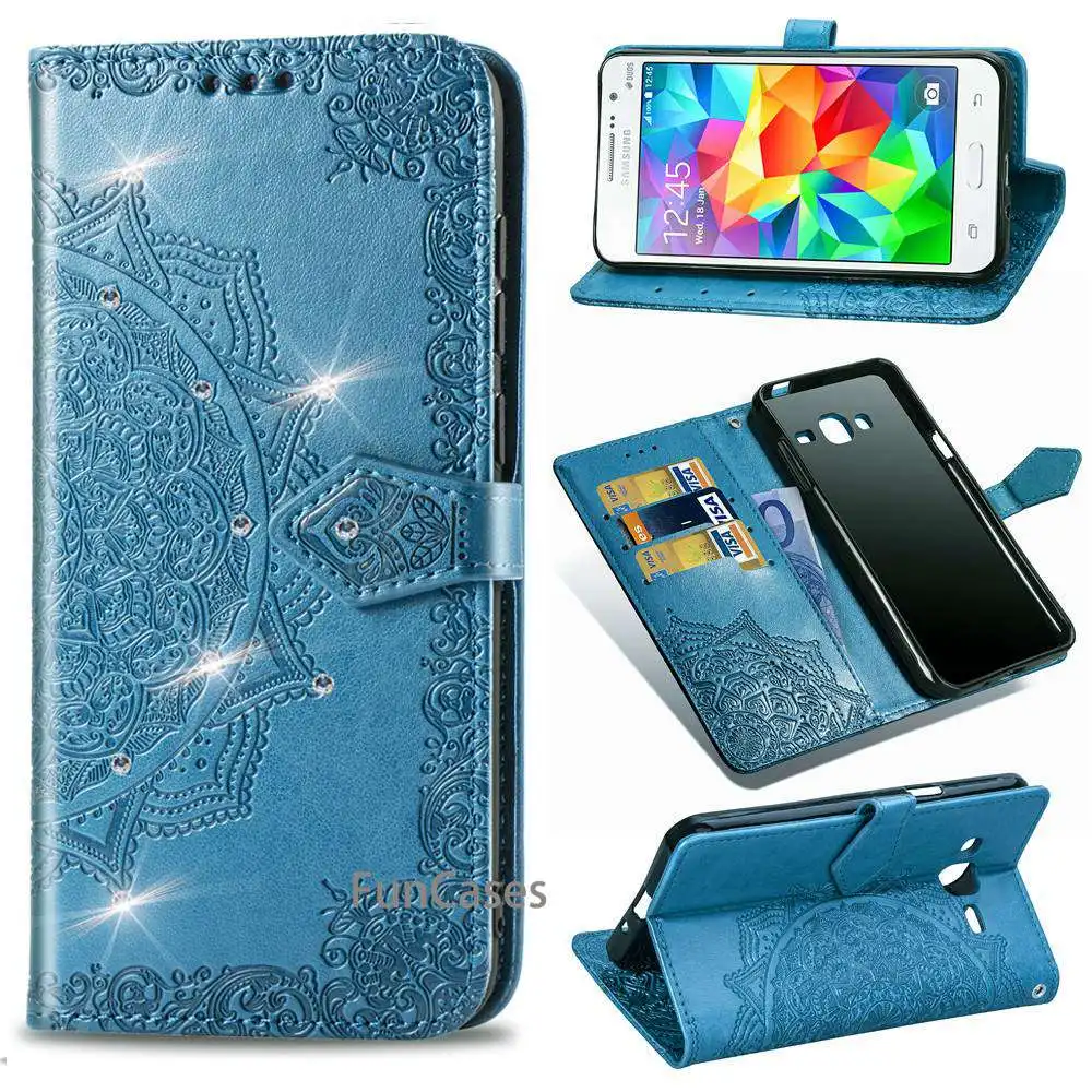 Флип кожаный чехол для samsung Galaxy Grand Prime G530 G530H G531 G531H G531F SM телефона Силиконовый