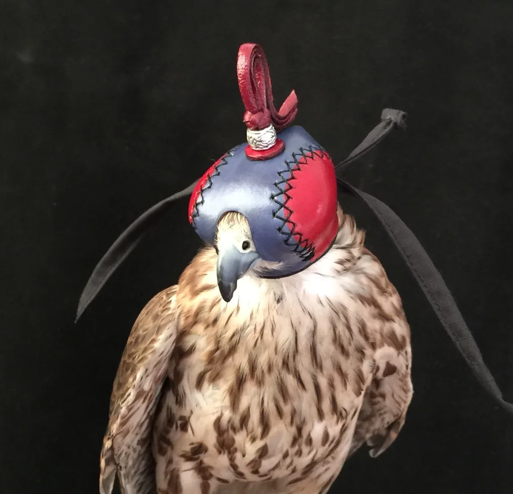 Falconry Eagle кричащий капюшон Сокол шляпа маска для глаз шлем голландская педаль