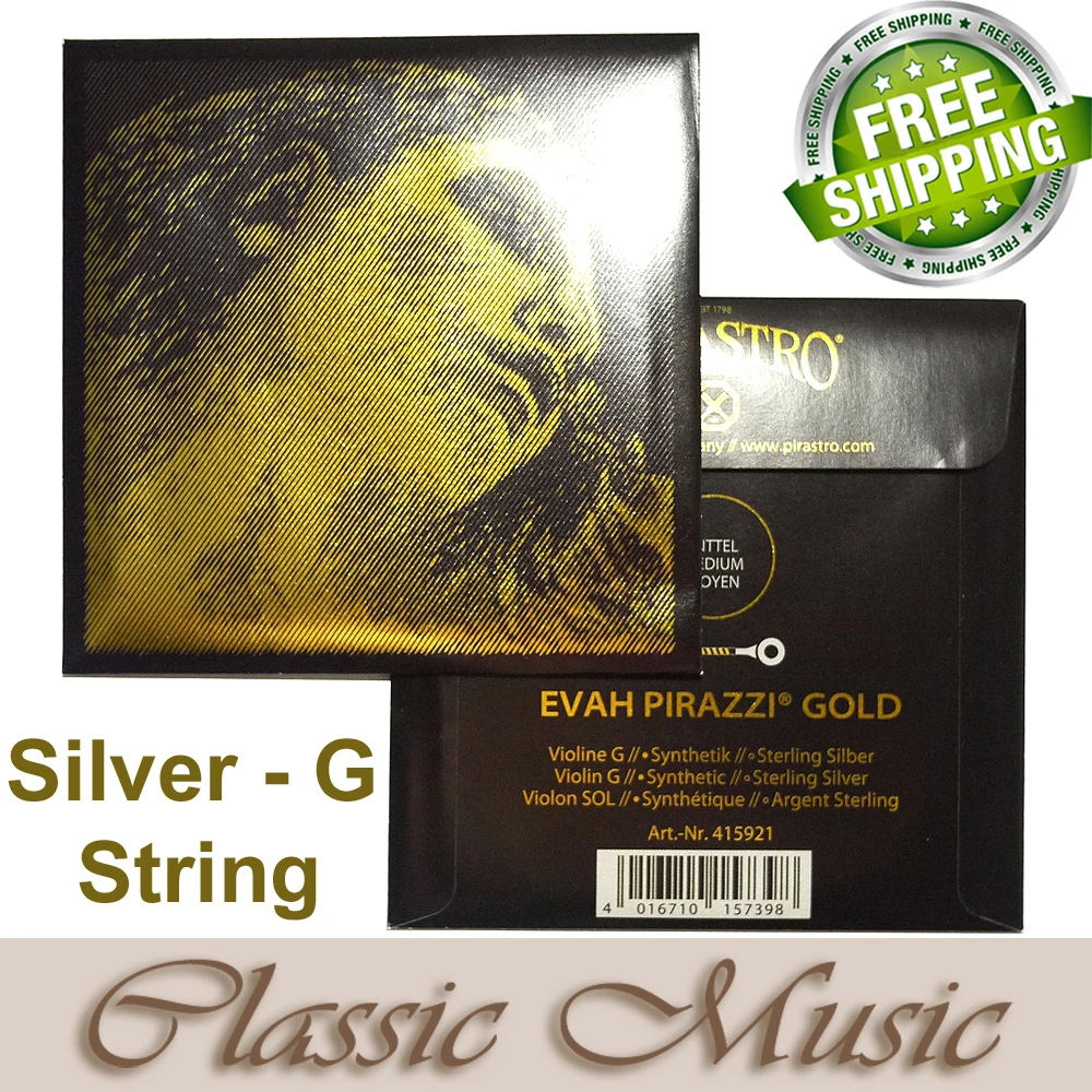 Pirastro Made in Germany,Evah Pirazzi Gold  Violin String,Only Sliver G string(415921) , With Free shipping ,