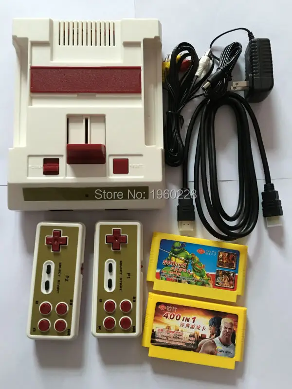 Новый игровой консоли к ТВ с Беспроводной геймпад HD HDMI для 8bit Семья игры + 500 in1 400