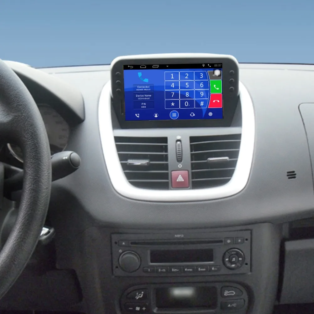 Android 7,1 автомобильный медиаплеер для peugeot 207 автомобильный обновленный видео сохранить оригинальное радио(CD) все функции