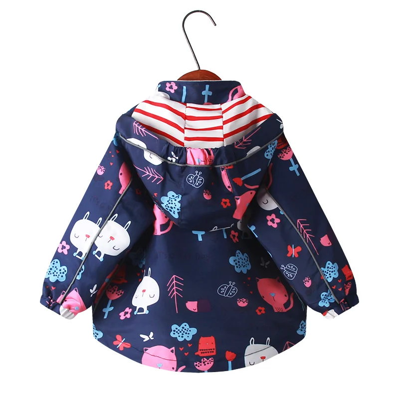 2021 г. Весенне-осенняя верхняя одежда для девочек Куртки модные детские пальто
