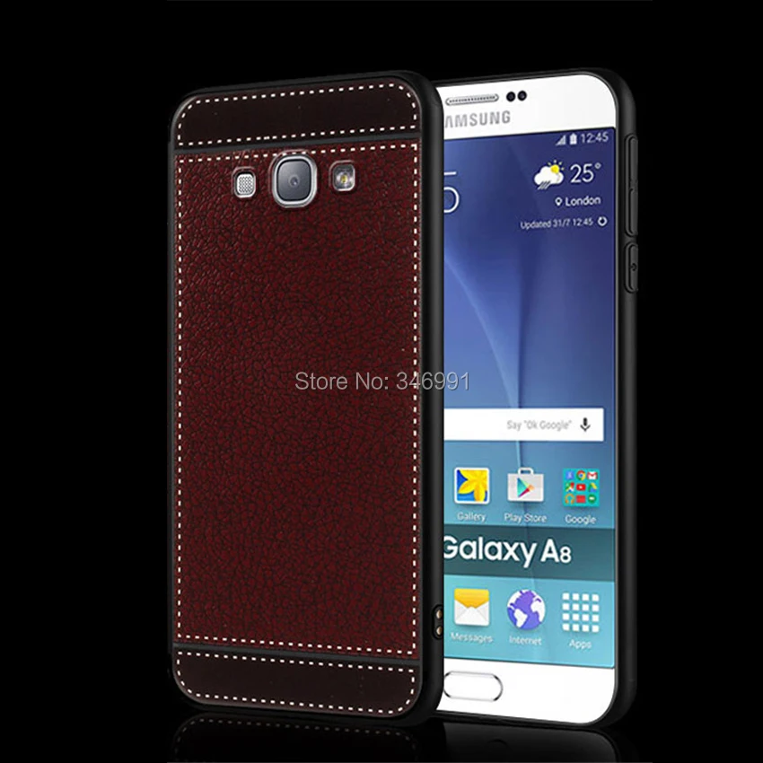 Чехол для Samsung galaxy A8 SM A800S A800F Funda 5 7 дюймов мягкий черный силиконовый чехол