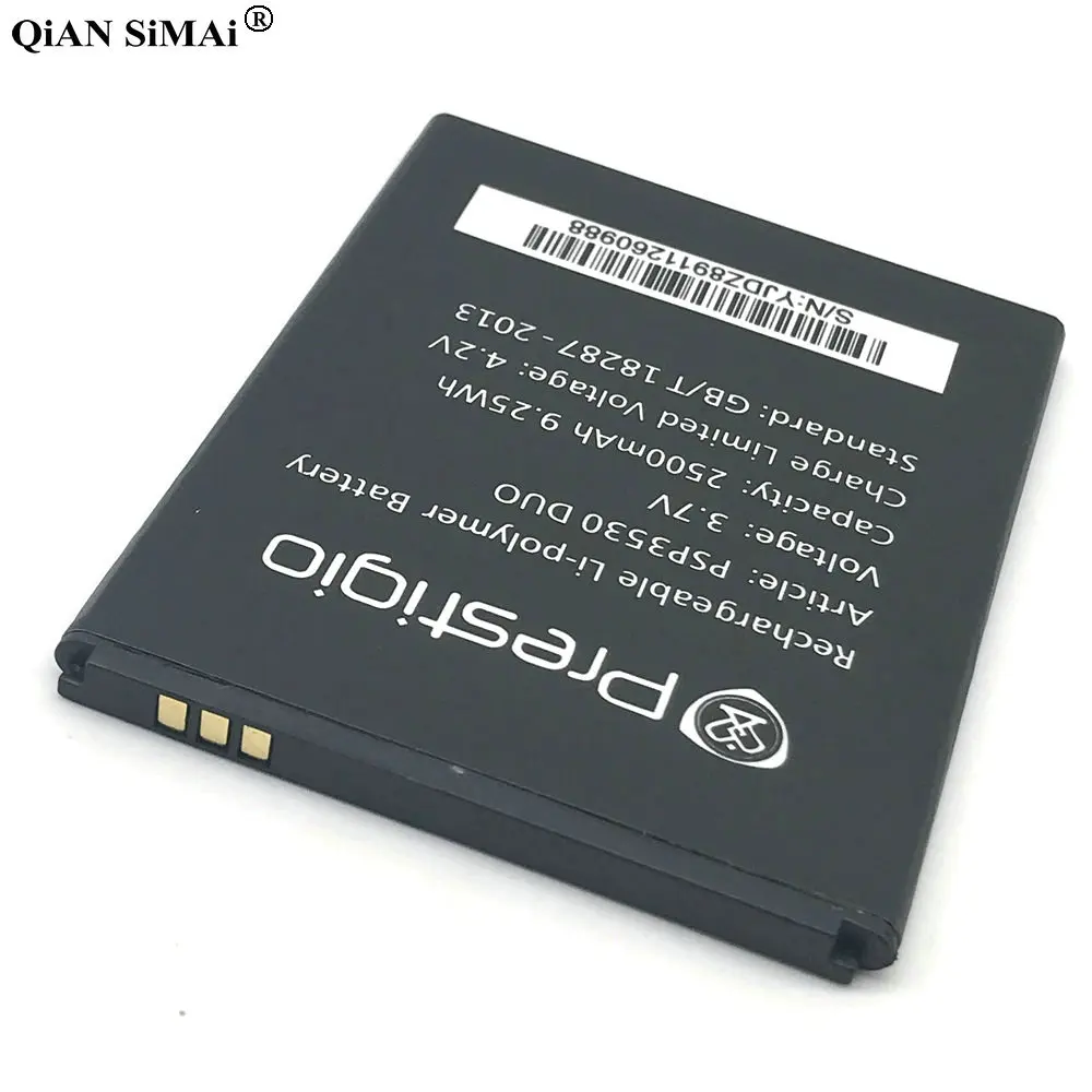 Новый высококачественный аккумулятор 2500 мАч для телефона Prestigio Muze D3 PSP3530 Duo PSP3531 DUO
