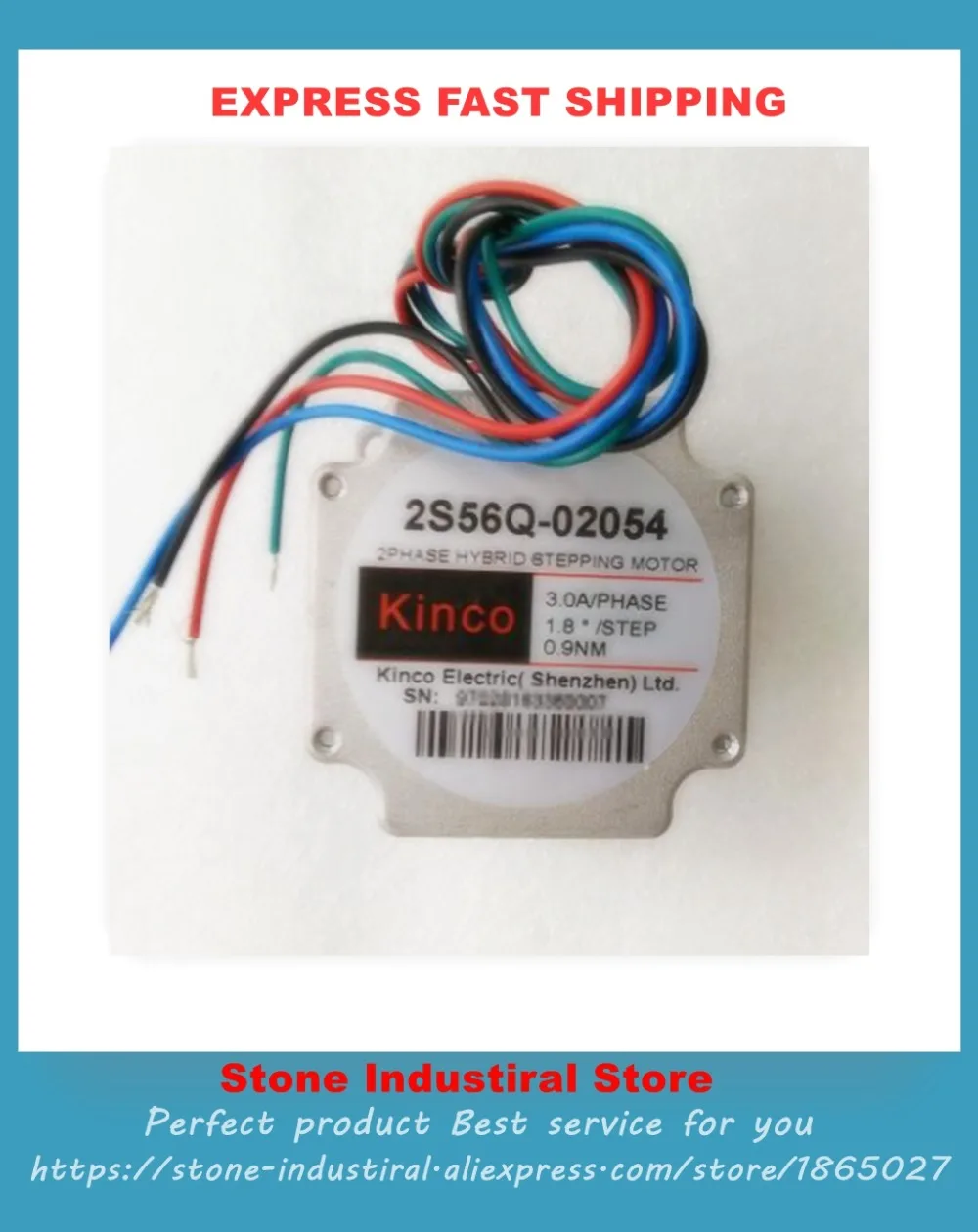 

Оригинальный аутентичный двухфазный шаговый двигатель Kinco Step 2S56Q-02054