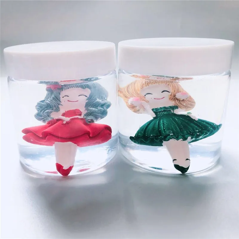 Забавные детские игрушки кристальная прозрачная кукла принцессы моделирующая