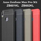 Чехол для ZB601KL, роскошный мягкий ударопрочный чехол из ТПУ с зернистой кожей для ASUS Zenfone Max Pro (m1) ZB602KL, чехлы для телефонов