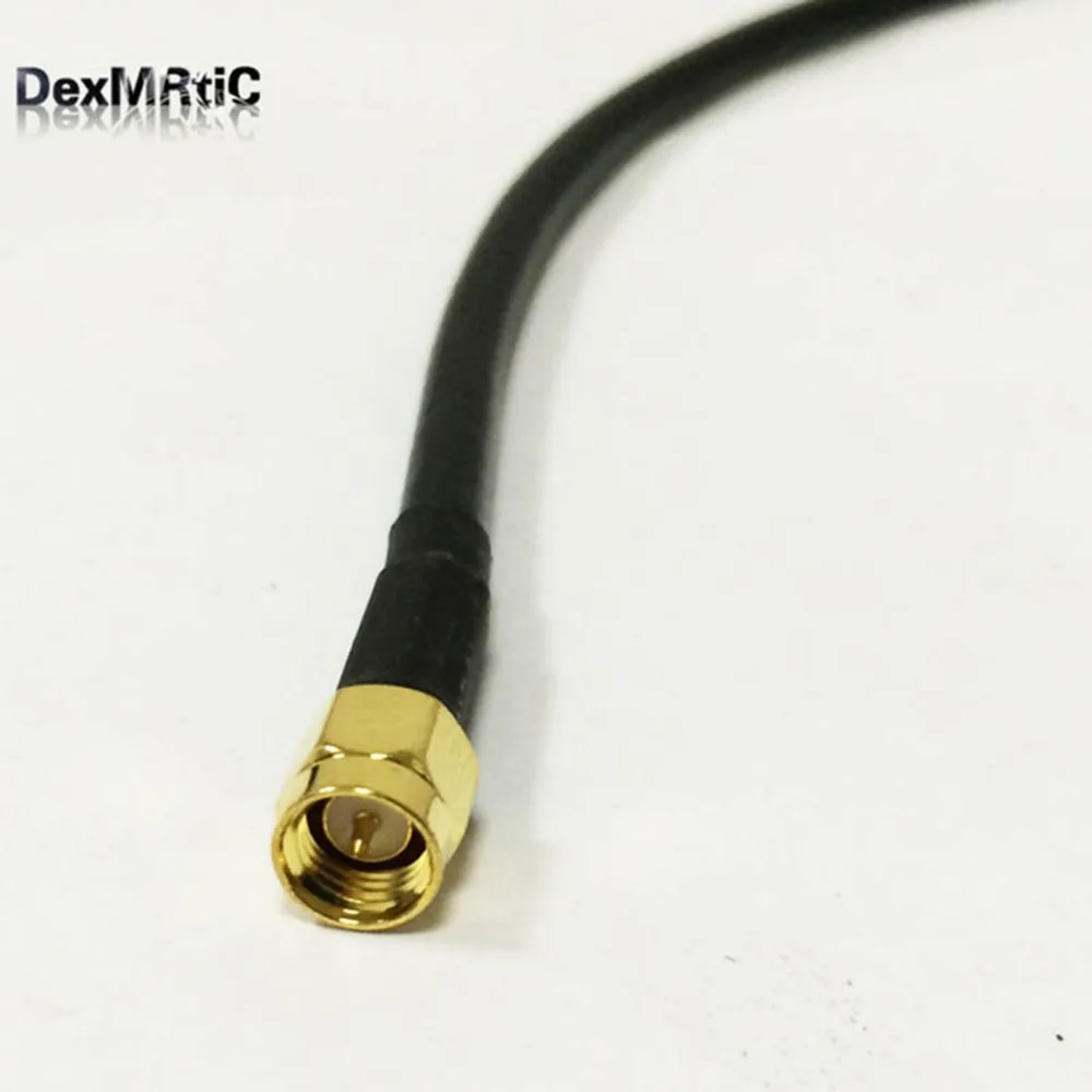 Кабель маршрутизатора Wi-Fi штекер SMA в RG58 переходник для пигтейлов/проводов 1 метр/2