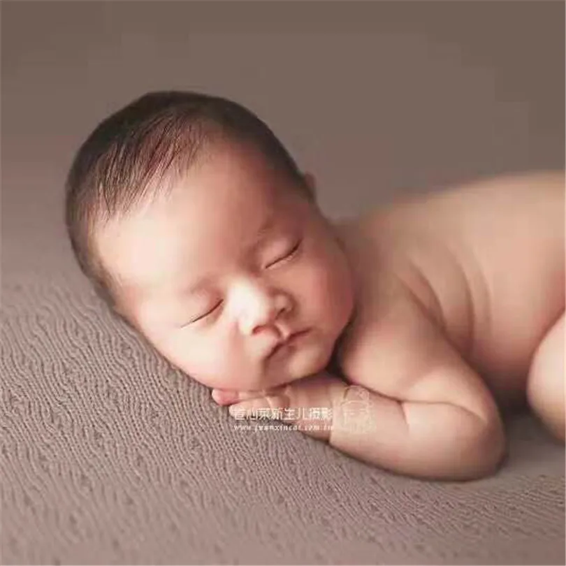 Новорожденный Фотография Beanbag Обложка одеяло фон вязаный свитер стрейч из ткани