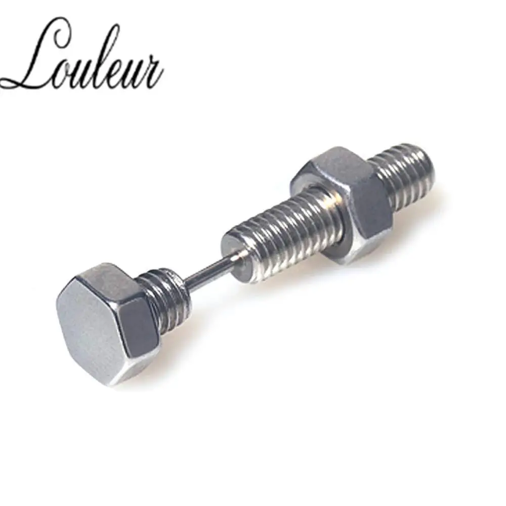 steel Louleur Панк Мода Золото Черный Цвет Нержавеющая шпилька-Сережка для пирсинга для женщин и мужчин пирсинг уха Модные ювелирные изделия - Окраска металла: steel