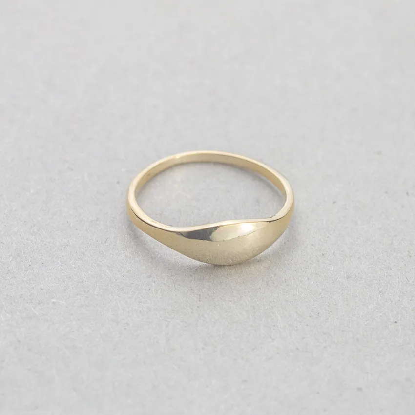 GORGEOUS TALE Zinc Alloy Gold Color Finger Ring Size 6.75 Women Vintage Jewelry Simple Round Male Ring Silver anel masculino