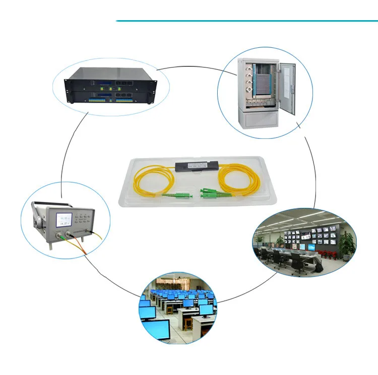 10 шт. FTTH 1X2 SC APC FBT волоконный сплиттер SM одномодовый ALLSTRONG бренд плавленый биконический конус волоконный сплиттер