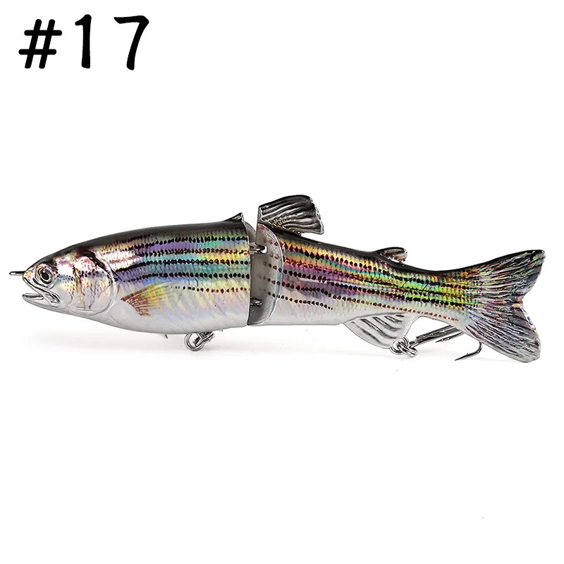 Color 17 TheTime Freedom Glid Swimbait 180 мм/66 г 130 мм/23 г медленное погружение большие биомиметические рыболовные приманки-воблеры для ловли щуки и окуня - Цвет: Color 17