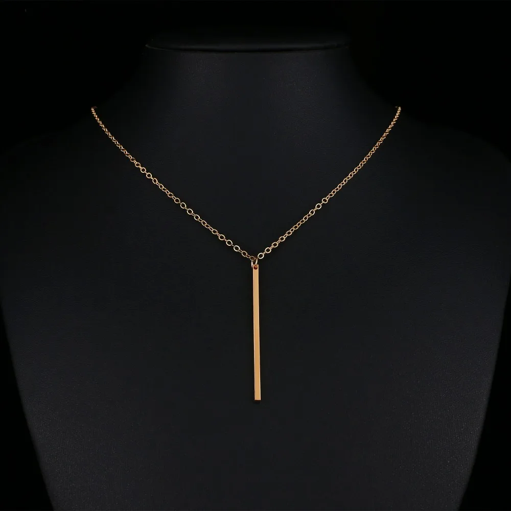 Новинка модная простая медная цепочка из сплава с длинными звеньями ожерелья