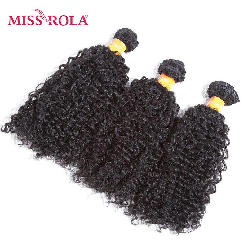 Синтетические вьющиеся волосы Miss Rola 1B # для наращивания 9 5 дюйма 6 шт./упак.