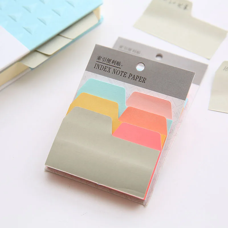 Index Sticky Note 6 цветов 90 листов блокноты мини цветная этикетка наклейка для дневника