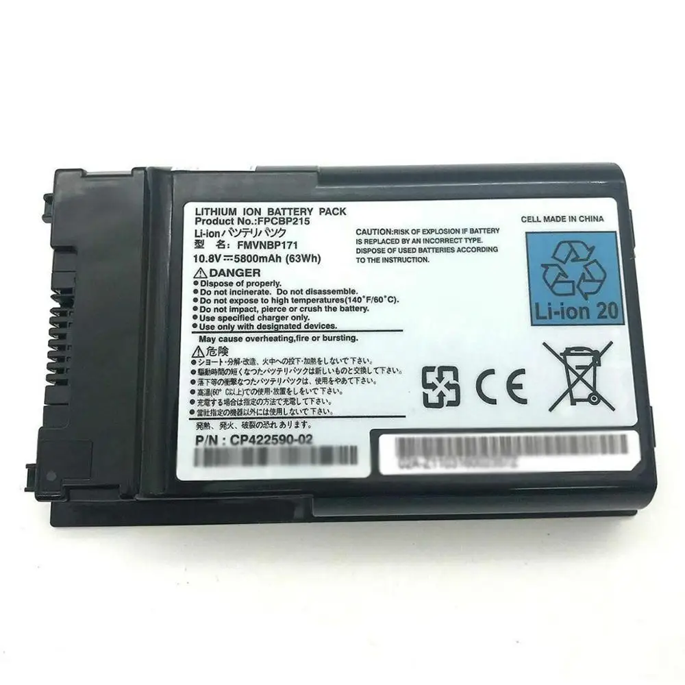 Golooloo 10,8 V 63Wh FPCBP200 FMVNBP179 FMVNBP171 FPCBP215 ноутбук Батарея для Fujitsu T1010 TH700 T730 T731 T900