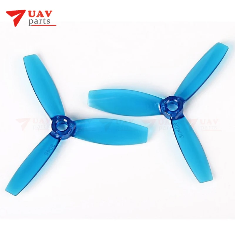 Оптовая продажа 100 пар DYS 3045 3 дюйма 1 отверстие пропеллеры 3-Blade Prop для BX1306 SE1407