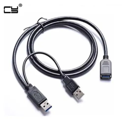 Y образный кабель два USB 3 0 A папа мама для внешнего жесткого диска с