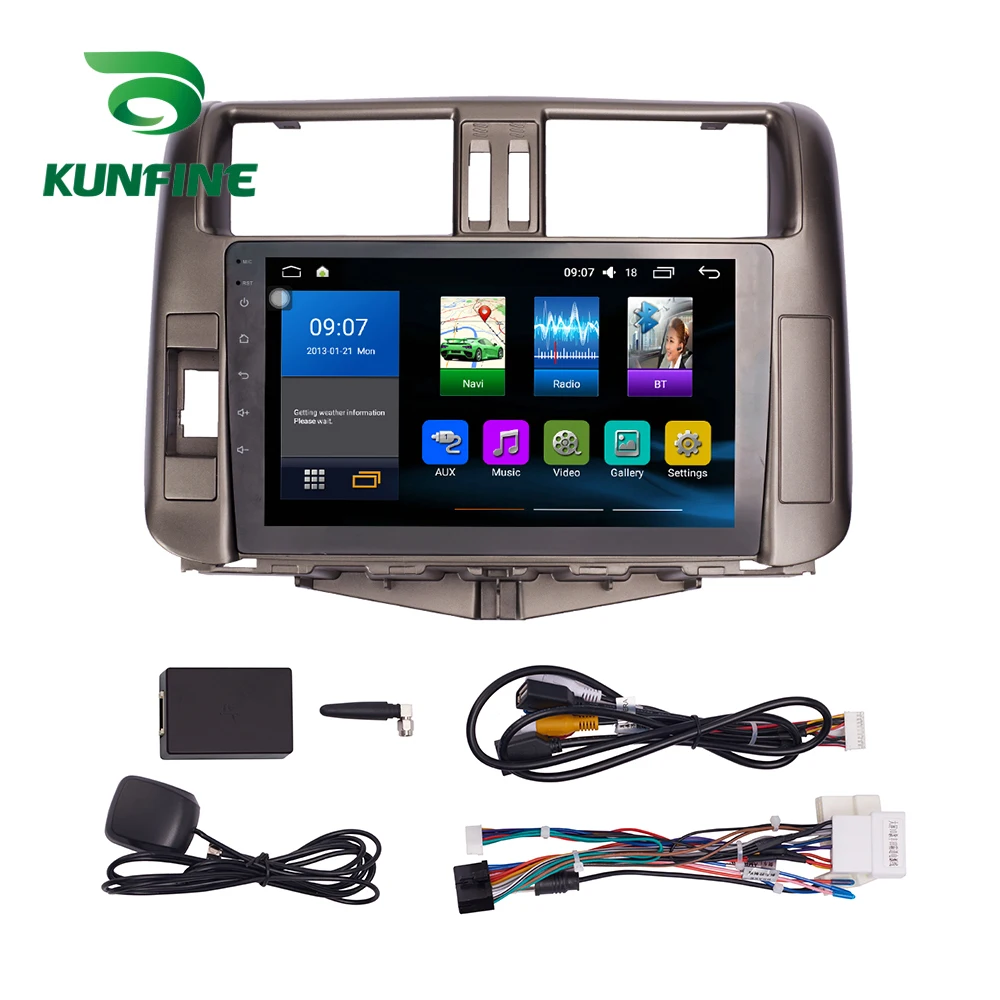 Автомобильный радиоприемник для Toyota Land Cruiser 2010 13 Восьмиядерный 1024*600 Android 10 0