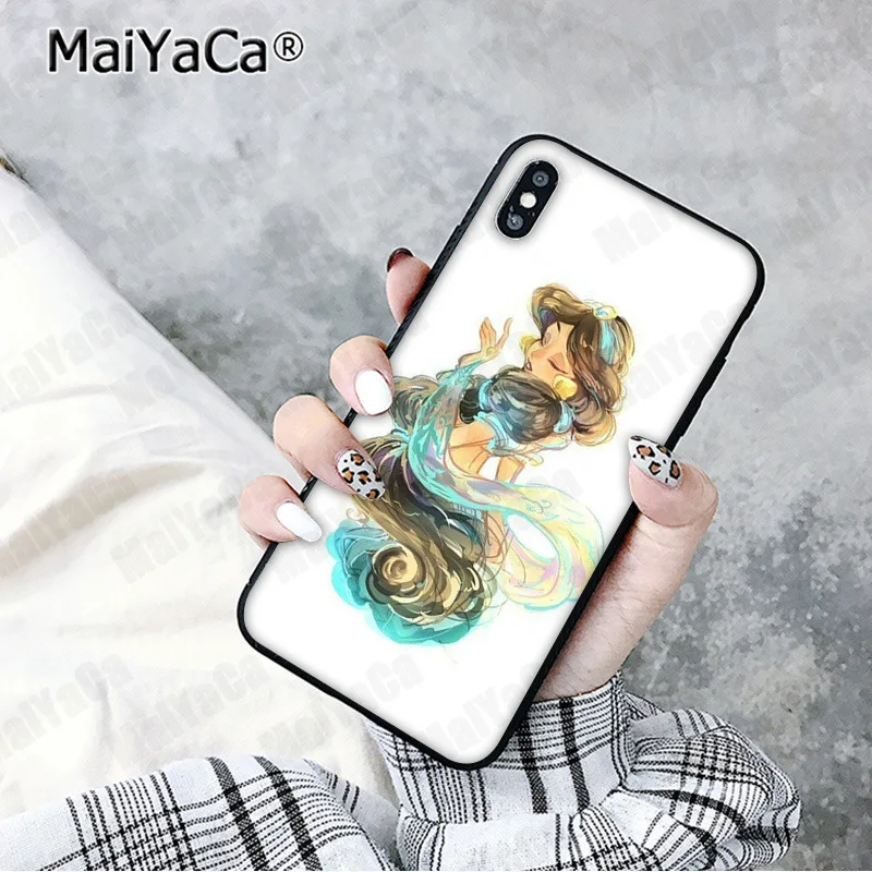 MaiYaCa Русалка Ариэль запутанный Рапунцель прозрачный протектор DIY чехол для телефона для Apple iphone 11 pro 8 7 66S Plus X XS MAX 5S SE XR