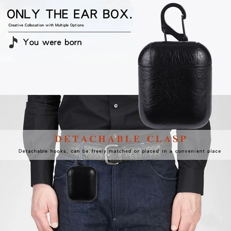 Чехол для AirPods кожаный защитный чехол наушников Fundas Estuche Air Pod 2 1 Boitier Etui Carcasa