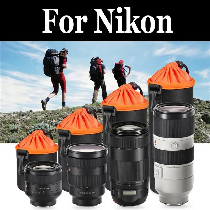 Водонепроницаемый Чехол толстый плюшевый чехол для объектива мягкий nikon Coolpix P100