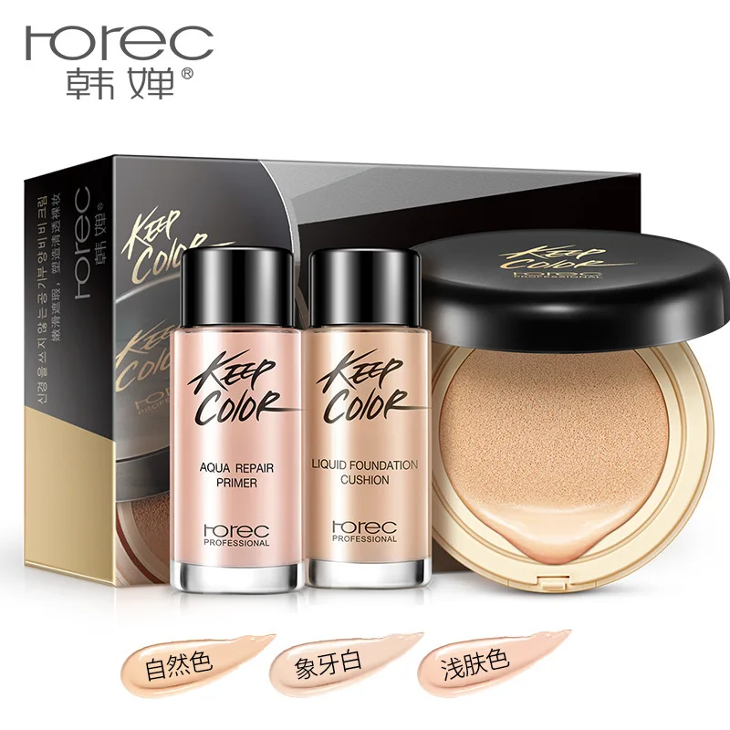 Rorec Make Up Set ремонт первоклассника жидкие Основа для макияжа лица Подушки BB