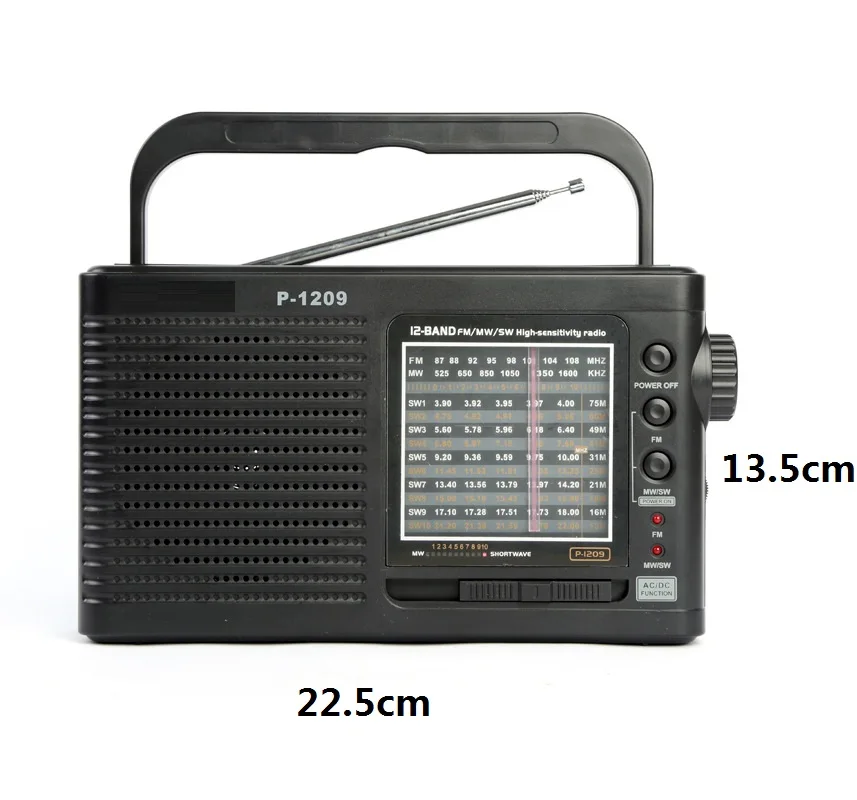 Новый большой портативный Радиоприемник с 13 диапазонами FM/AM/MW/SW1-10 радио со