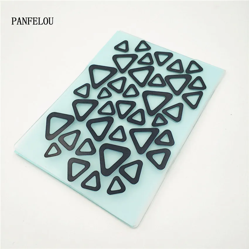 PANFELOU пасхальные треугольные Пузырьковые папки для тиснения пластика