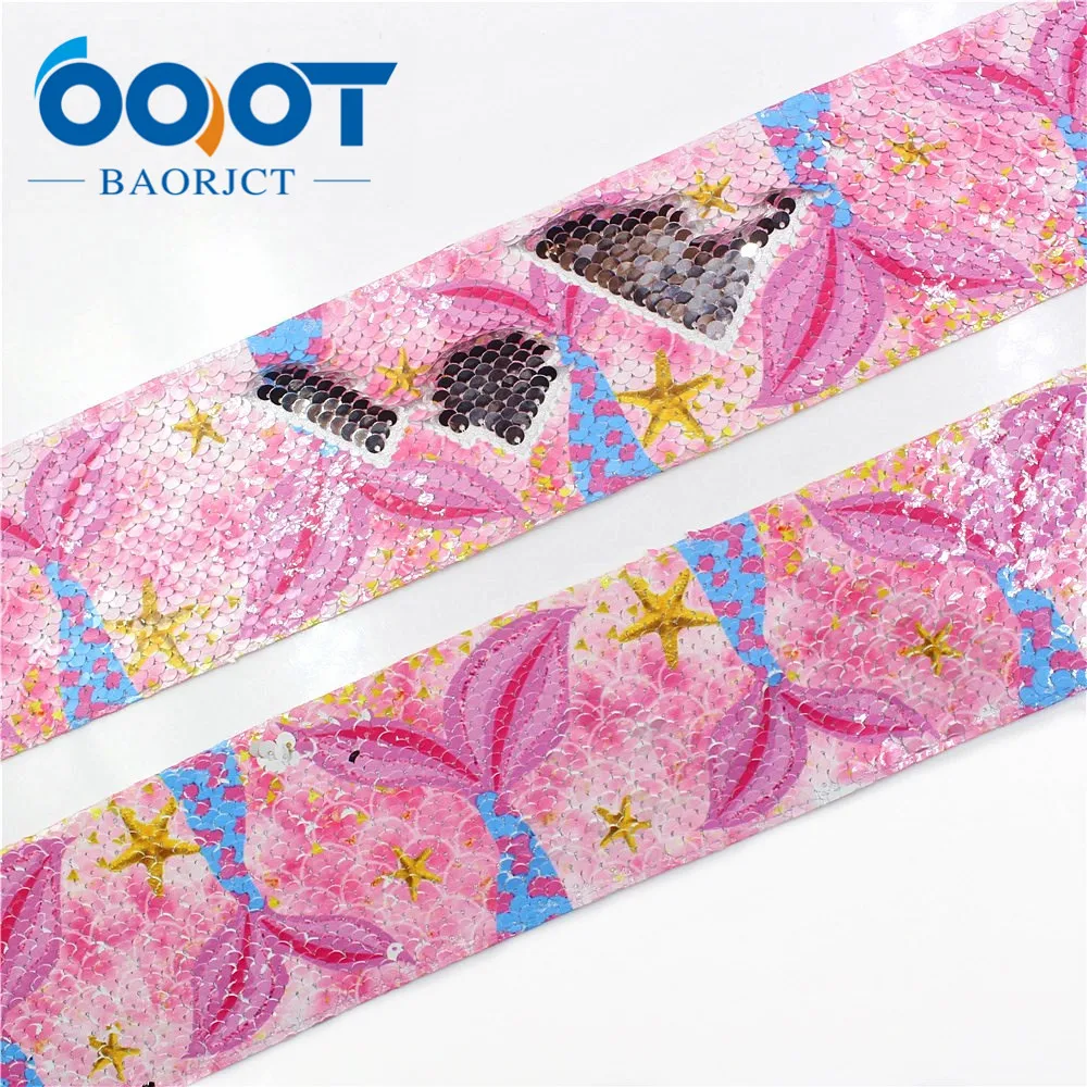 OOOT BAORJCT I-19504-1162, блестящий Блестящий рисунок с блестками, 75 мм, корсажная лента, аксессуары, украшение для свадебной вечеринки, 2 года