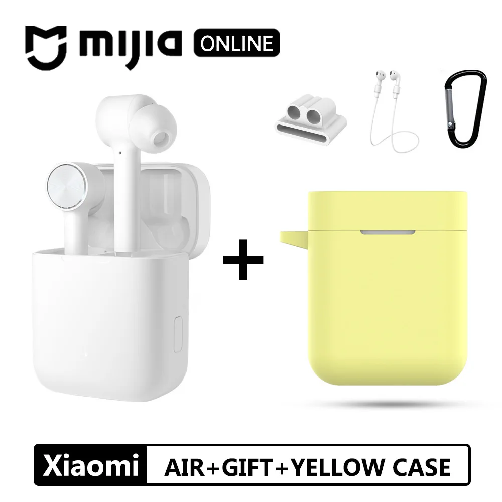 AIR-GIFT-YEELOW Xiaomi Airdots Pro Bluetooth наушники Air TWS гарнитура истинный беспроводной стерео смарт сенсорный ANC автоматическая пауза кран управление спортивные наушники - Цвет: AIR-GIFT-YEELOW