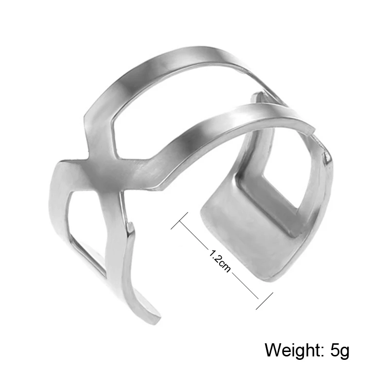 SR00087 Cremo кольцо из нержавеющей стали Bijoux Регулируемый Bague Femme Argent Реверсивные Сменные жоржет кожаные кольца Mujer - Цвет основного камня: SR00087