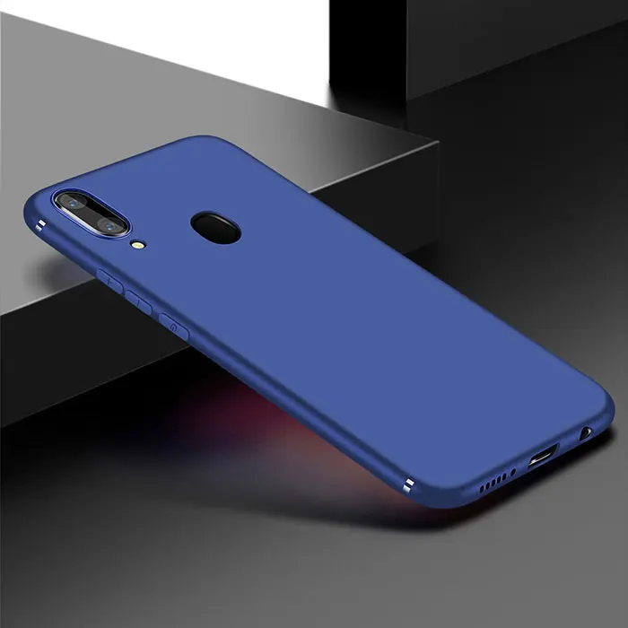Синий Чехол для Samsung Galaxy A40, силиконовый мягкий чехол, противоударный защитный бампер, задняя крышка для Samsung A40 A 40, чехол - Цвет: Синий