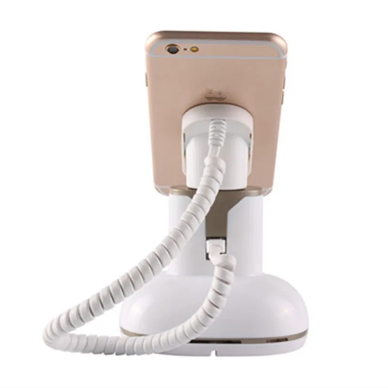 (10 Set/Lot) CJ7000 White Color Abs Material Remote Control Buzzer Built-in Battery Phone Store Burglar Alarms Charger Holder