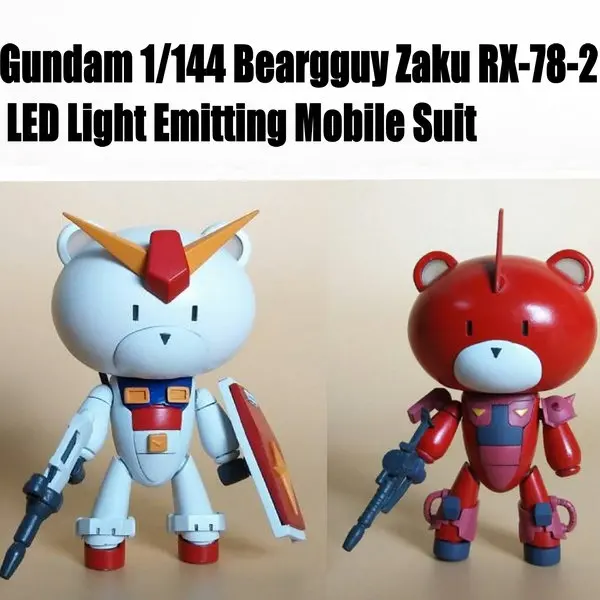 Воина гундама 1/144 Beargguy Zaku RX 78 2 светодиодный светильник мобильный костюм Assemb