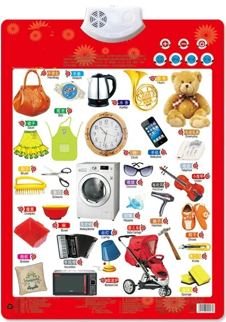 

Daily Supplies Articles Learning Baby Sound Wall Chart Read Card Book Early Educational Enlightenment Electronic Toy For Kid