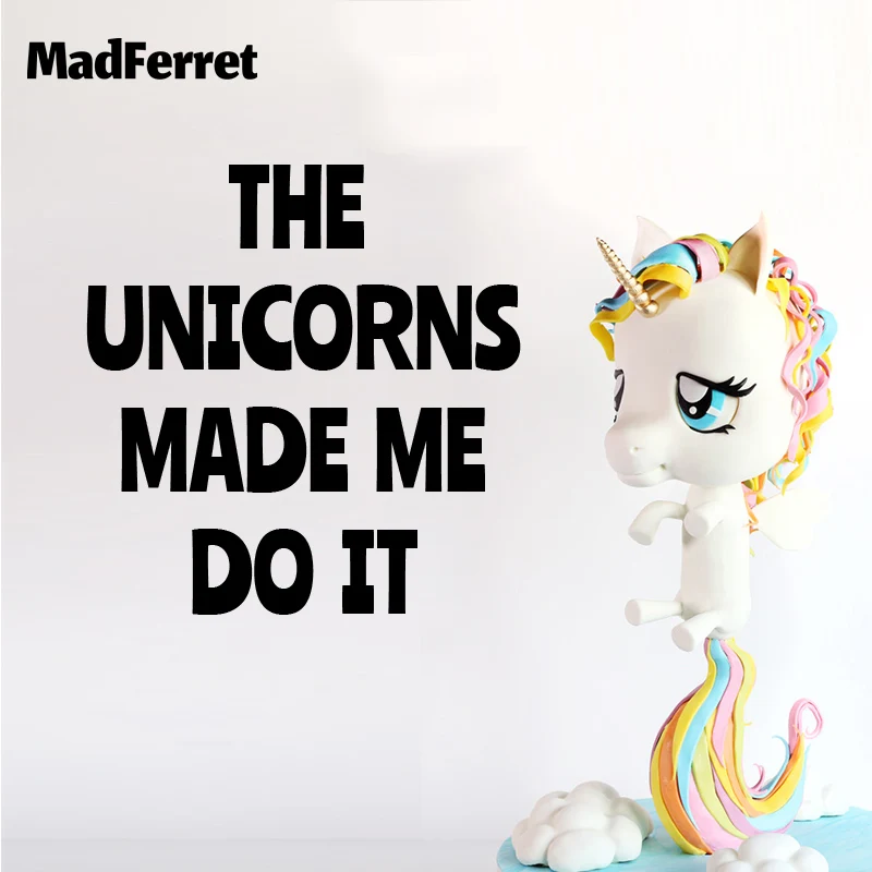 Волшебный Единорог настенные наклейки домашний декор детская декоративная