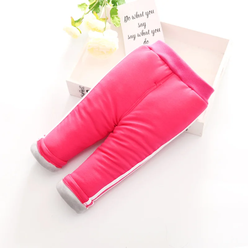 Детские зимние штаны для девочек толстые теплые леггинсы маленьких детские