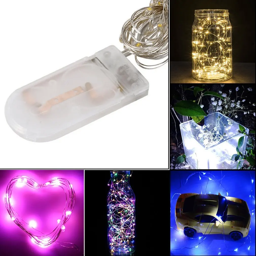 Новое поступление Кнопка медная проволока Рождество декоративный фонарь Led
